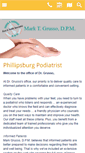 Mobile Screenshot of phillipsburgfootdoctor.com